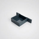 Aluminium Downpipe Clip 72×72mm with 5mm Wall Spacing — RAL 7016
