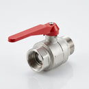 1 1/2" BSP Lever Ball Valve, Plated Brass, 20 Bar, 103mm (view 2)