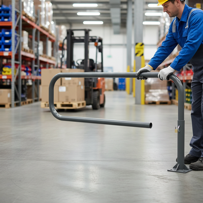 Heavy Duty Lightweight Swivel Access Gate for Security and Safety