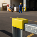 Dark Slate Gray Premium Hi-Vis Safety Rubberised Barrier Post Cap for Lockinex VB Posts - Durable and Easy to Install