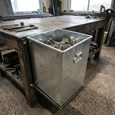 68 Litre Galvanised Steel Bin Liner with Handles