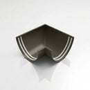 90° Aluminium Gutter Angle 130mm - Marine Grade — RAL 7022