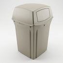 170 Litre plastic litter bin with hinged doors (view 2)