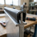 Steel-Reinforced Grip Edge Trim 15x12mm for 6-8mm Panels - 5m PVC (view 2)