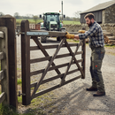 Heavy Duty Cranked Hook & Band Gate Hinge - Galvanised, 300mm with 270-Degree Rotation for Smooth Operation