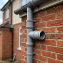 63mm Diameter Traditional Downpipe Branches 92.5° & 112.5° — RAL 7035 / 92.5 Degrees (in use)