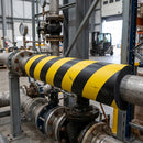 1000mm Pipe Protection Guard 70-100mm diameter black/yellow