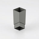 Flush Joint Aluminium Downpipe 72×72mm × 3m — RAL 7037