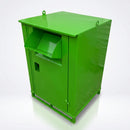 1700 litre lockable clothing donation bin powder coated (view 2)