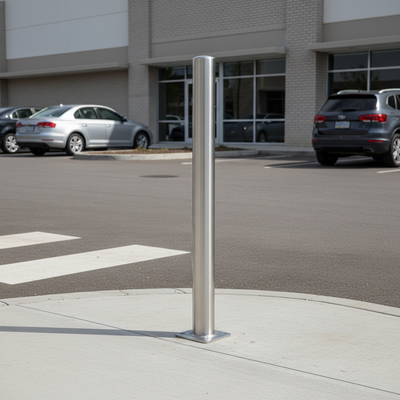 Premium Fixed Steel Security Bollard - 900mm Above Ground