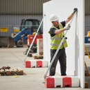 Light Gray Heavy Duty Hoarding Panel Brace Arm for Temporary Fencing Systems