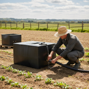 Dark Khaki Premium 500 Litre Rectangular Water Tank - Heavy Duty and Durable