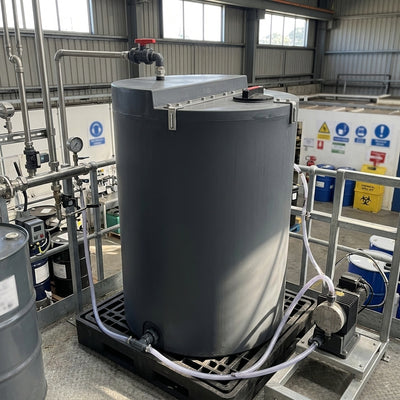 1500 Litre Chemical Dosing Tank, UV Stabilised MDPE