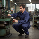 Dark Slate Gray Heavy Duty Cotton Drill Boilersuit with Concealed Stud Front