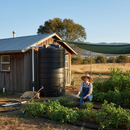 Dark Slate Gray Premium Tall 25,000 Litre Non-Potable Cylindrical Storage Water Tank