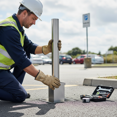 Heavy Duty Removable Bollard - 900mm Above Ground for Secure Access