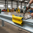 Dim Gray Heavy Duty Wing/Fishtail End in Galvanised or Powder-Coated Yellow Finish with Triple Peak Options