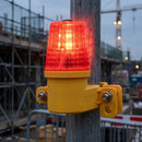 Red LED Scaffold Warning Lamp with 360° Battery Lens
