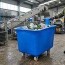 Wheeled Bottle Bin 320L with Handle — Polyethylene Mobile Storage