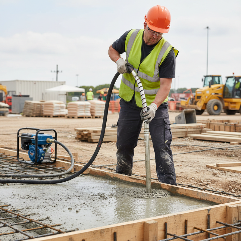 Light Gray High-Performance 38MM Poker Head with 6 Metre Flexible Drive