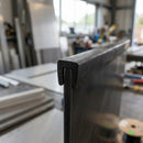 Square Rubber Edge Protector 6x9mm for 6mm Panels - 1m EPDM (view 2)