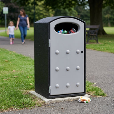 Mini Cyclo 112 Litre Litter Bin – GFC Body with GRP Door