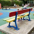 Kids Nursery Bench Cast Steel Frame FSC Wood Seat