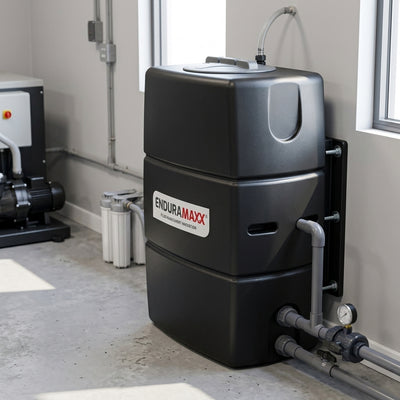 500L Slimline Static Water Tank, Polyethylene, 455mm Lid