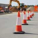 Dark Gray 750mm Heavy Duty Traffic Cone with High Durability and Stability