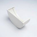 130mm Deepflow Aluminium Gutter Stop End — RAL 9016