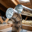 Rigid Tube Light Tunnel Elbow Connector