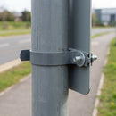Grey Anti-Rotation Sign Post Clip - Multiple Sizes