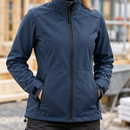 Women's Windproof Stretch Work Coat - Navy (view 2)