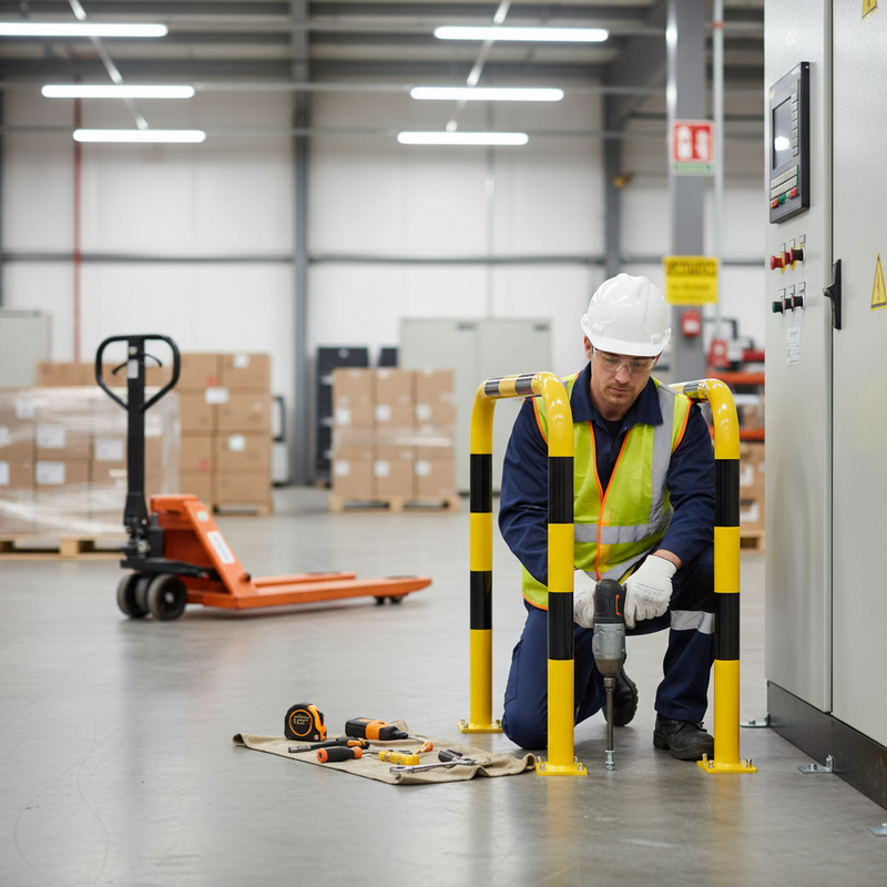 Gray Heavy Duty Protection Guard - 1200mm Height with Superior Strength