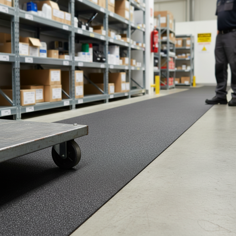 Dark Gray 4mm Heavy Duty Anti-Slip GRP Floor Sheet for Safety and Durability