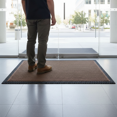 Premium Ribbed Entrance Door Mat for Indoor Use