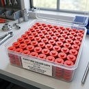 Poppy Red Colour Caps Pack of 100