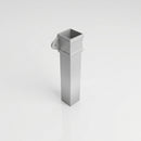 Traditional Aluminium Downpipe Sample — RAL 9006 / 72x72mm