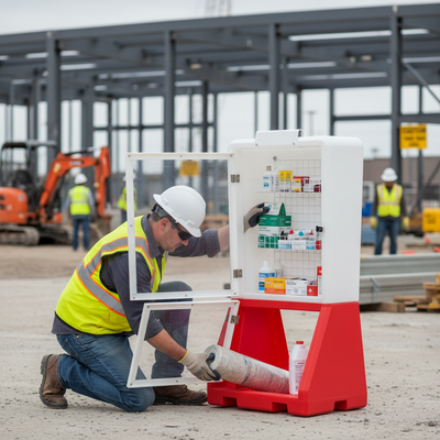 Premium Mobile Safety Station for Emergency Spill Response