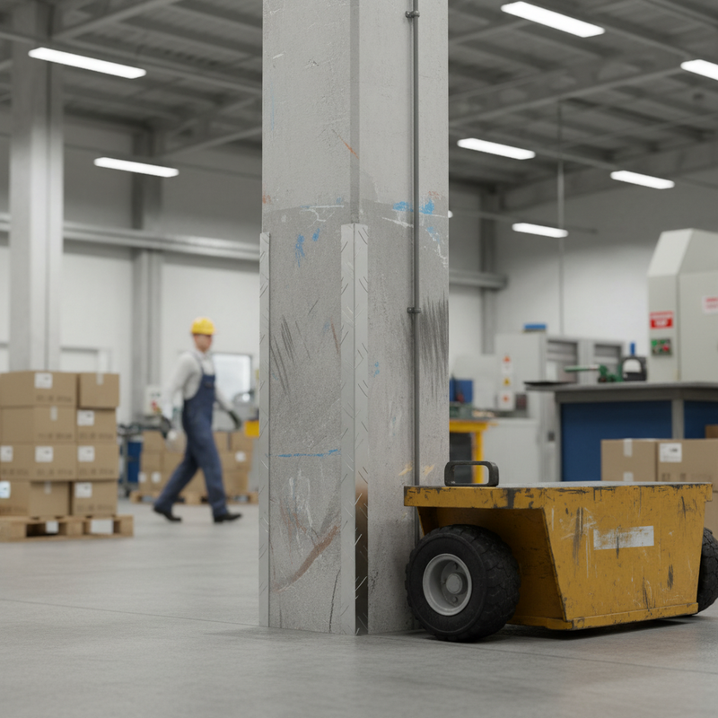 Light Slate Gray Premium Corrugated Aluminium Angle 29.5mm x 1m for Construction