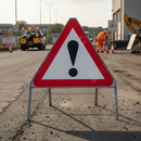 Dim Gray Warning/Danger Triangle Metal Sign Face - 750mm