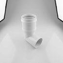 76mm Diameter Traditional Aluminium Downpipe Bends 92.5° & 112.5° — RAL 9016 / 92.5 Degrees