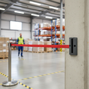 Dark Gray Premium Wall Receiver Clip for Belt and Post Barriers