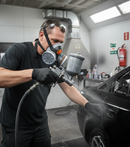 Dark Slate Gray Premium Respiratory Half Mask Spray Kit with 2 Cartridges