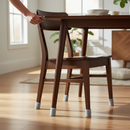 Premium 19mm Clear Rubber Furniture Feet Caps with Felt Bases – Pack of 4 for Scratch Prevention and Smooth Movement