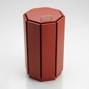 Octagonal wooden litter bin 100 litre hardwood (view 2)