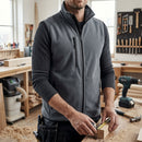 Steel Grey Low-Shedding Sleeveless Fleece Gilet