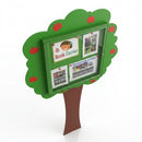 6x A4 Single Sided Poster Case, Tree Design, Galvanised Steel (view 2)