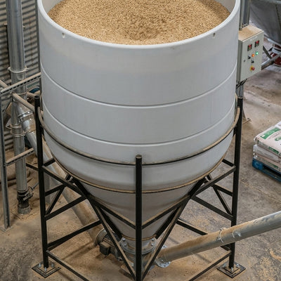 6200L Open Top Cone Tank, 15° Angle, Food Grade Polyethylene