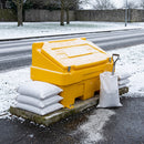 14 cu ft Heavy Duty Grit Bin with 400 kg White Rock Salt